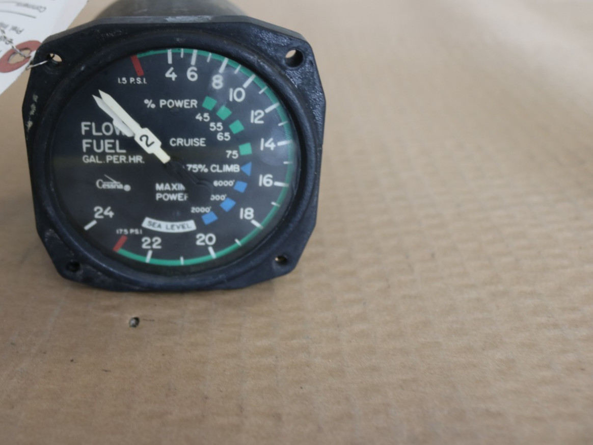 Cessna 340 Fuel Flow Indicator Gauge