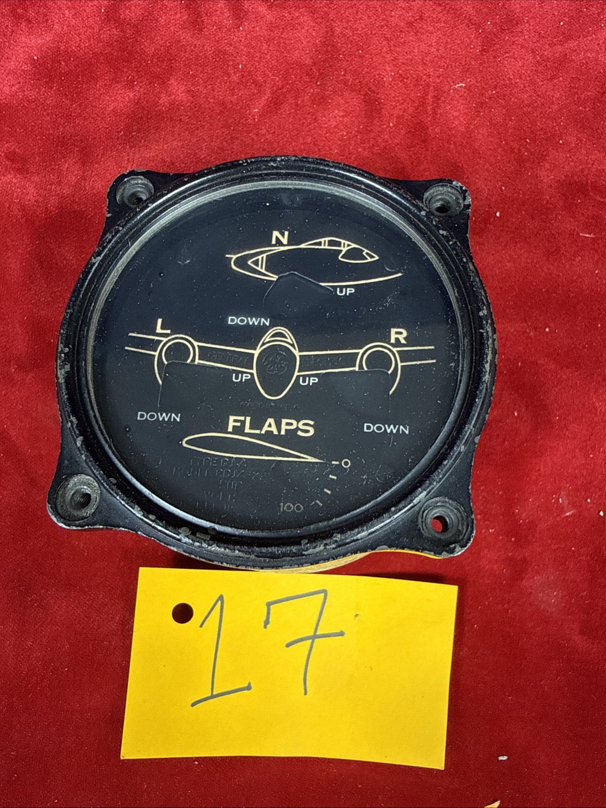 Unbranded GE Aircraft Flap Gauge Type