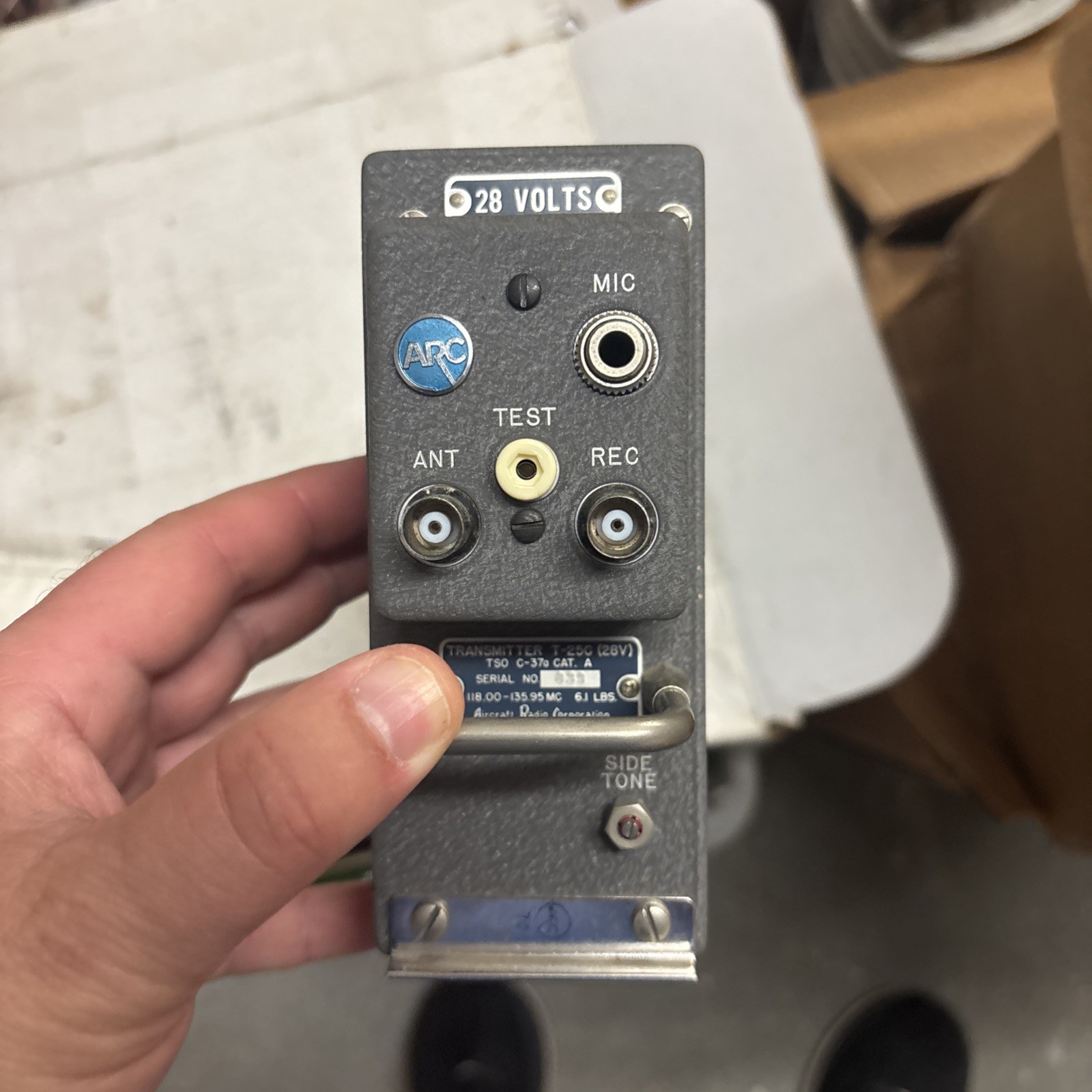 Arc T-25C Aircraft Radio Corp. Transmitter
