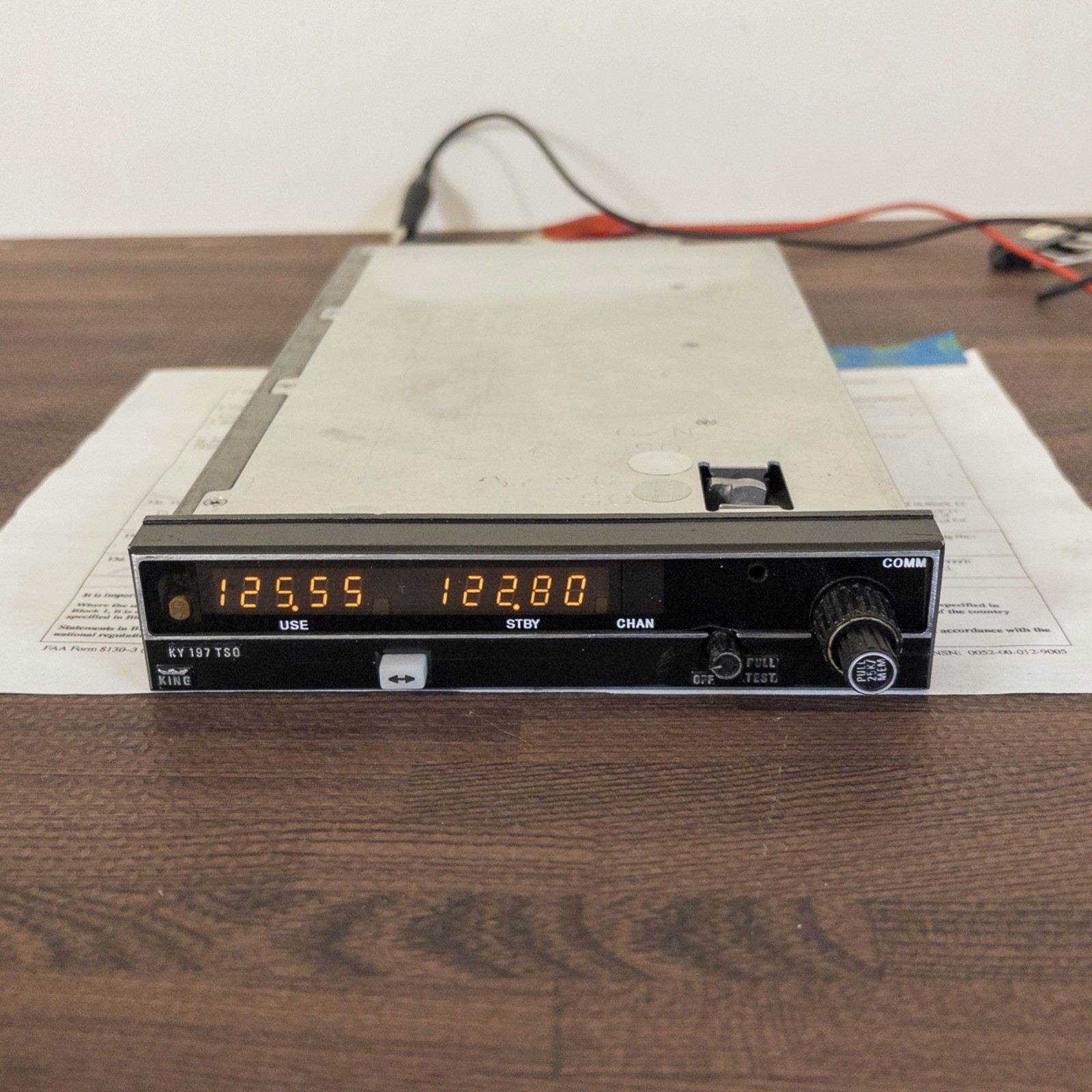 Bendix King King KY-197 14V Comm radio