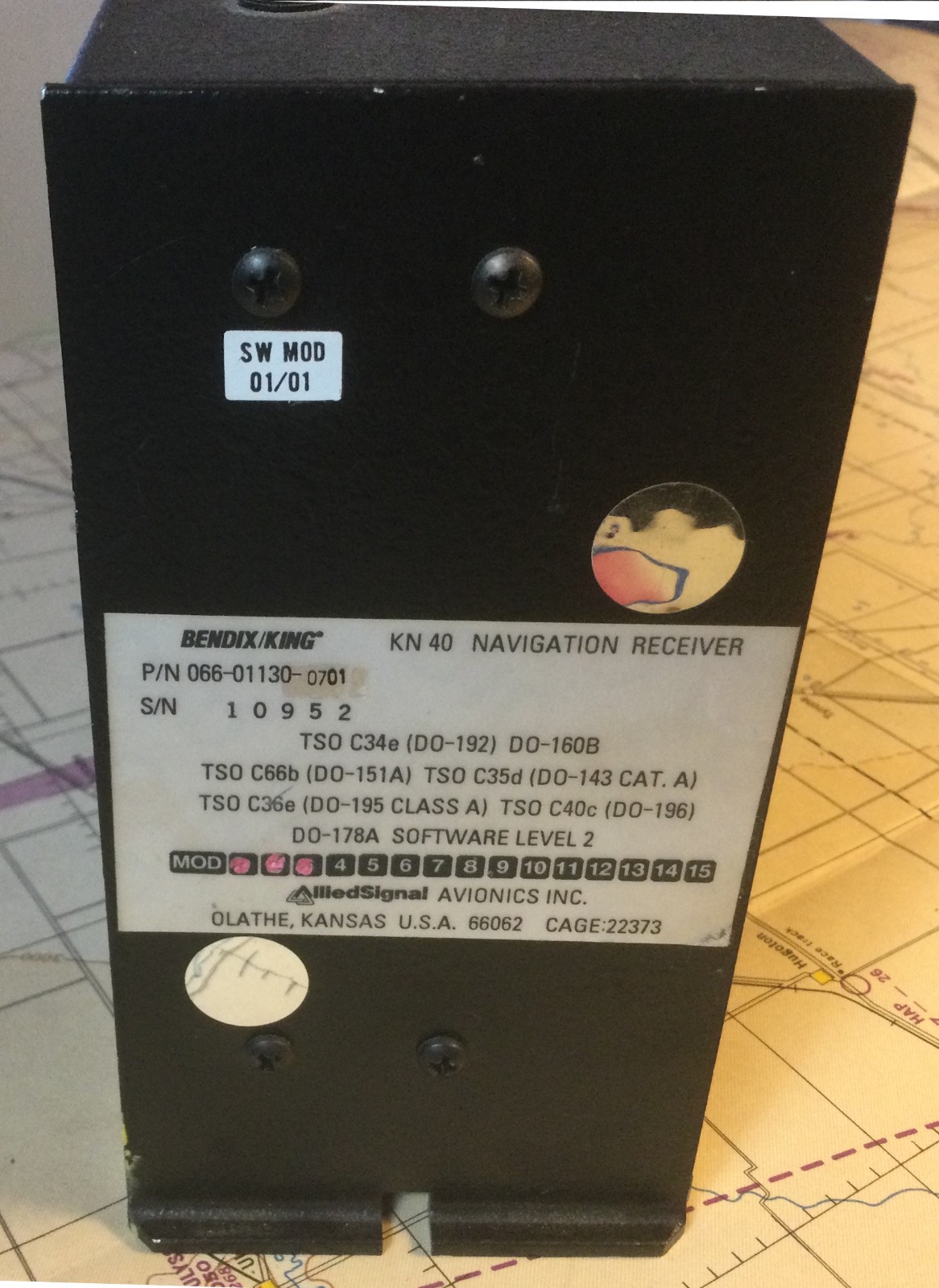 Bendix King KN-40 Navigation Receiver 066-01130-0701 *Serviceable w