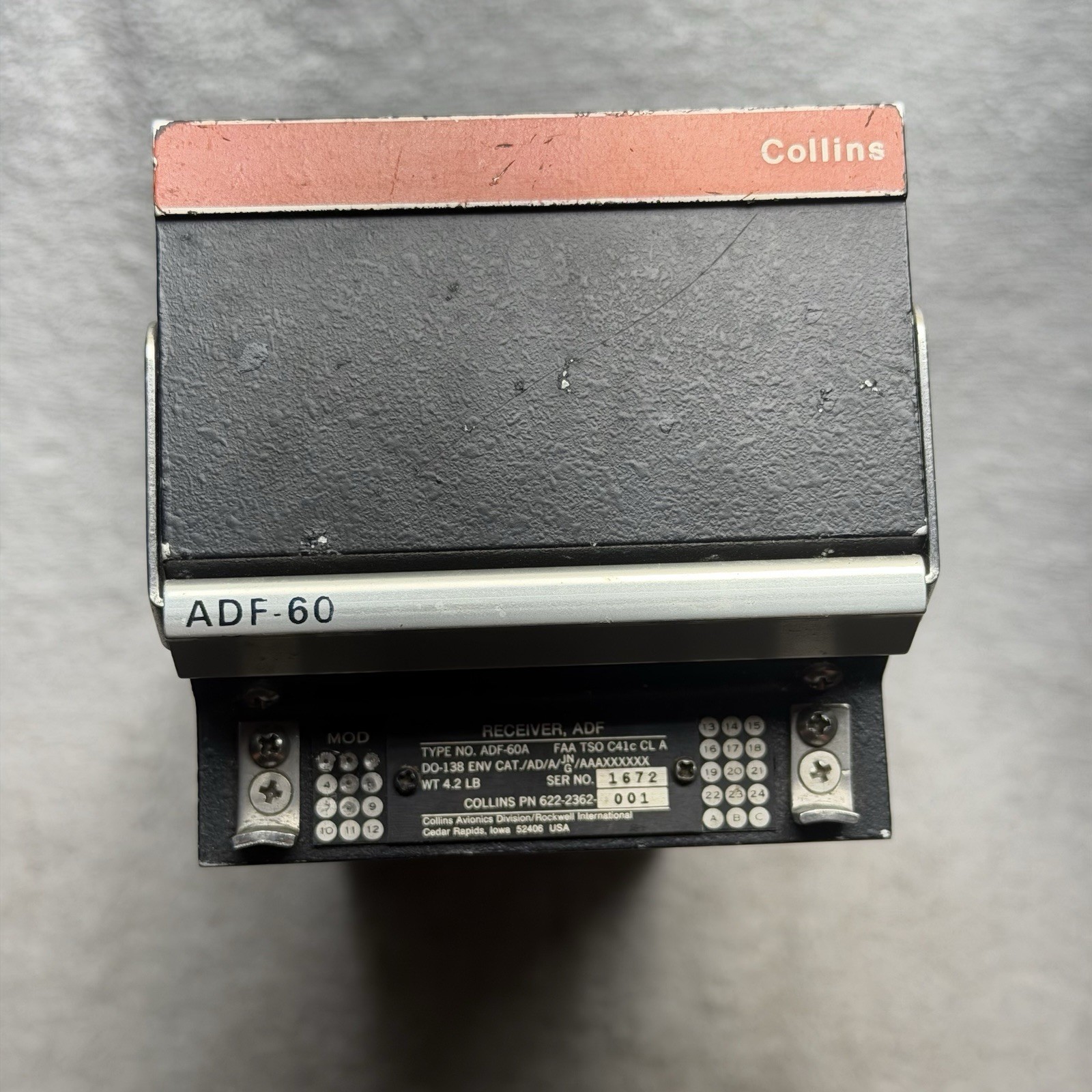 Collins Aerospace ADF-60A ADF Receiver Module 622-2362-001 W