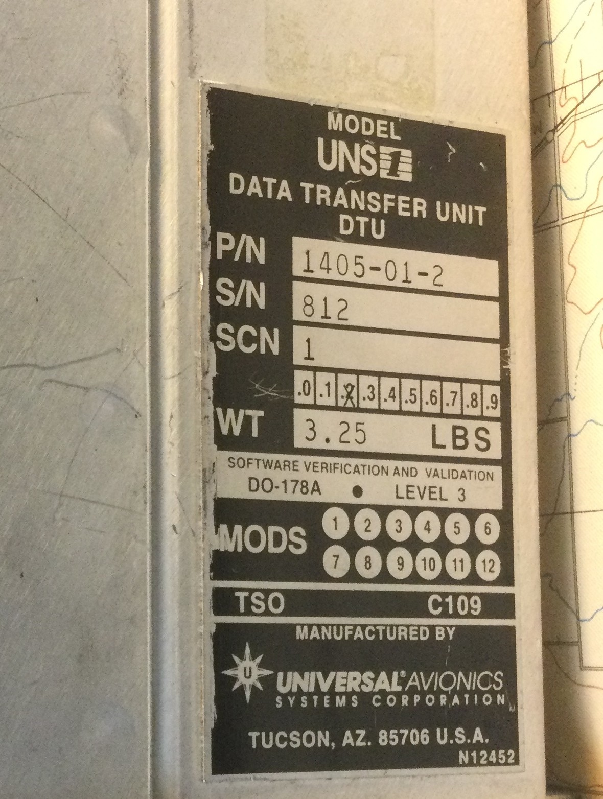 Universal Avionics UNS-1 Data Transfer Unit 1405-01-2