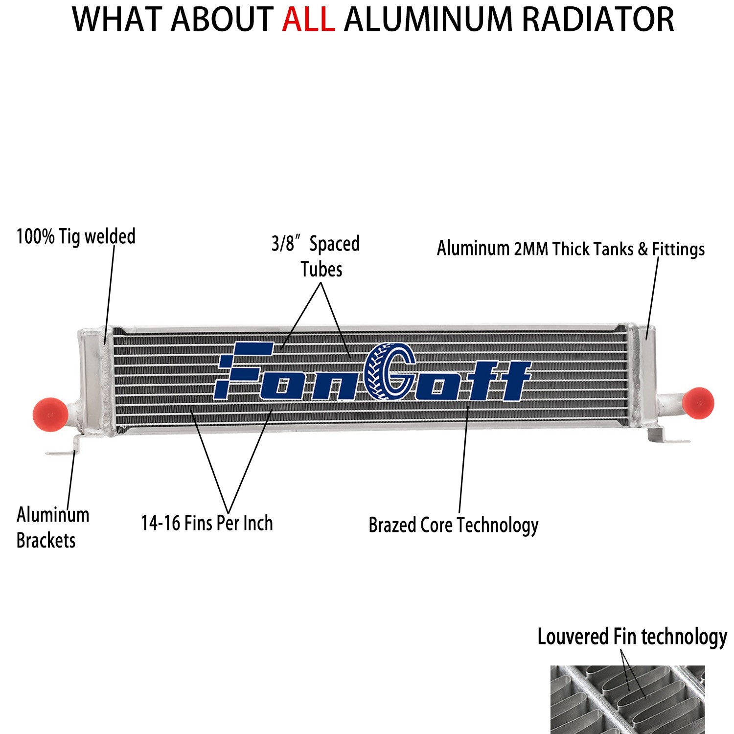 1997 Fongoff 2Row Aluminum Radiator For Kitfox