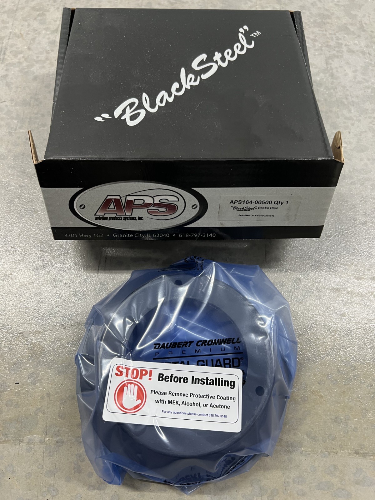 Aps 164-00500 Aircraft Brake Disc New!