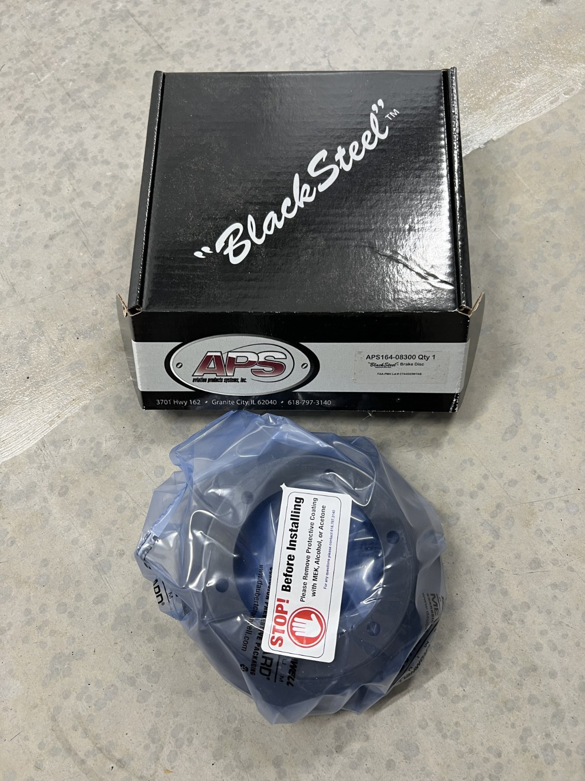 Aps 164-08300 Aircraft Brake Disc New!