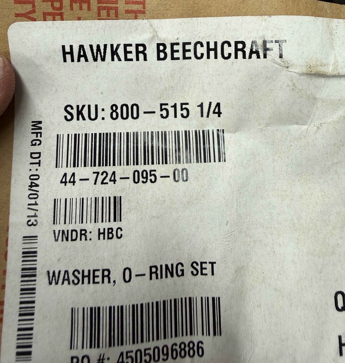Beechcraft NEW Aircraft Washer Seal, P