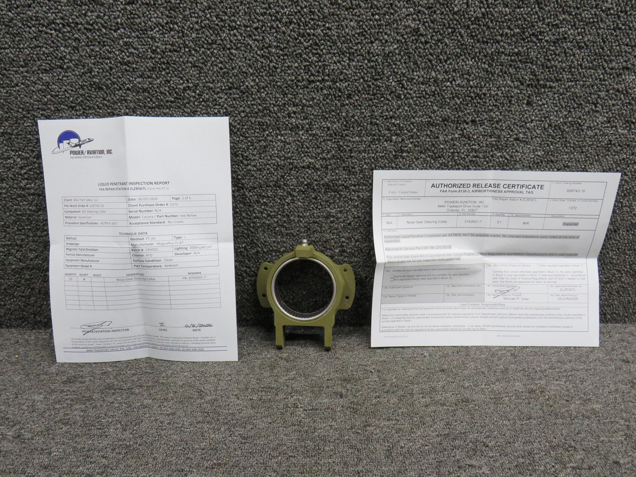 Cessna Aircraft Parts 0743601-7 Cessna T182T Nose Gear
