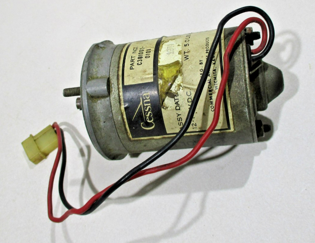 Cessna C301002-0101, C145-200, Aircraft Flap Actuator Motor