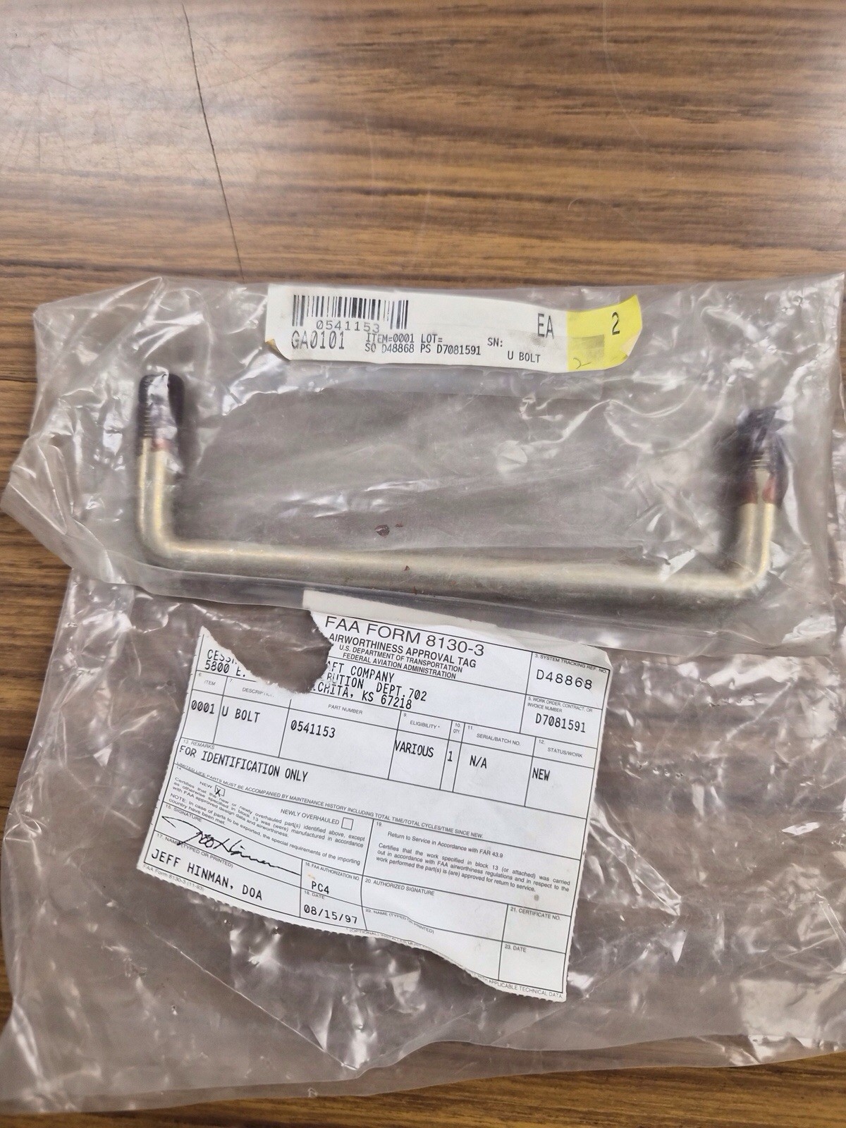 Cessna U-Bolt For Aircraft, P