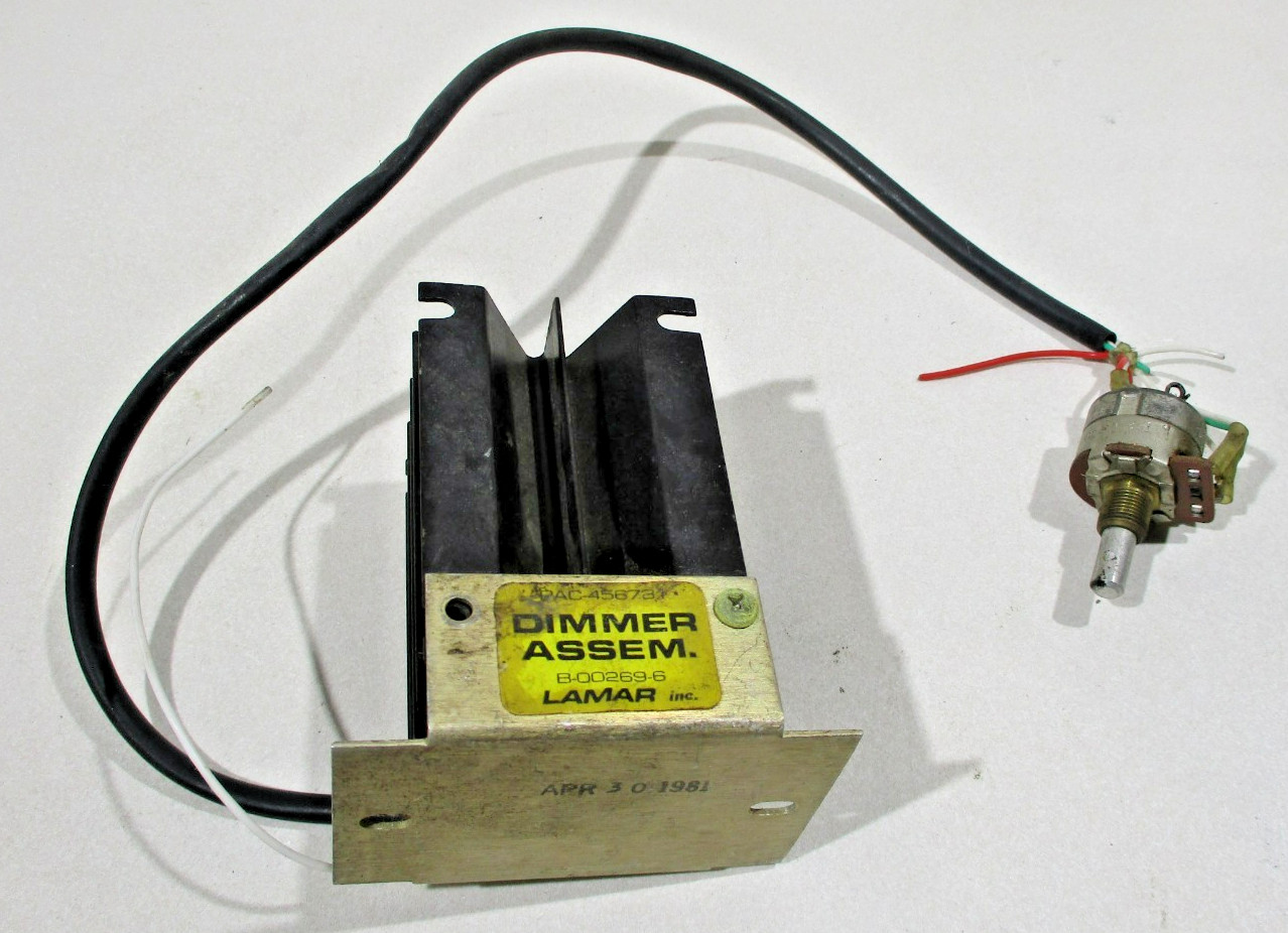 Lamar AVIATION LIGHT DIMMER ASSEMBLY P