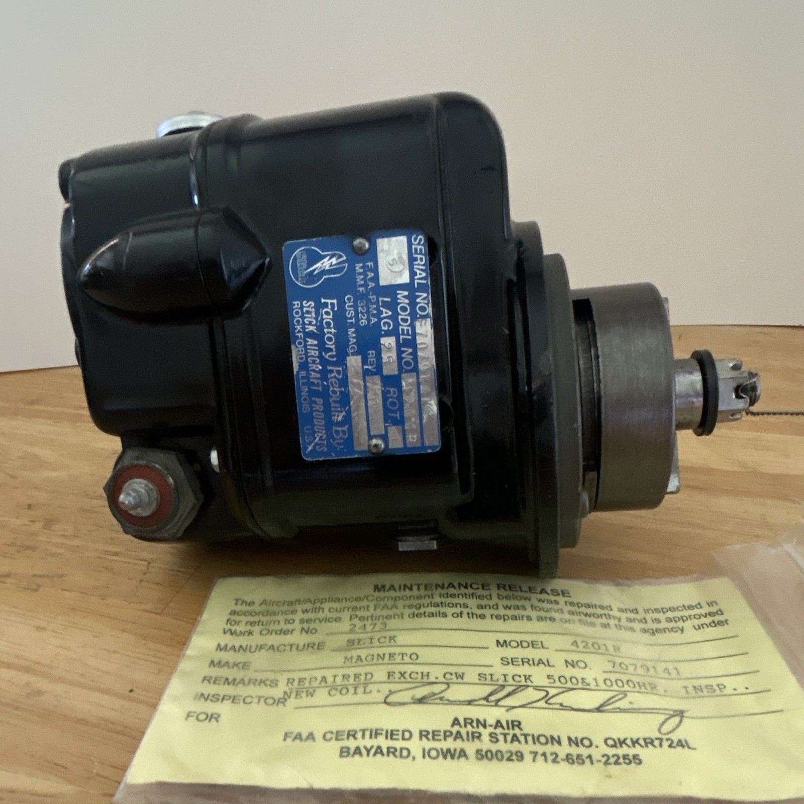 Slick Aircraft Engine Magneto Model Number