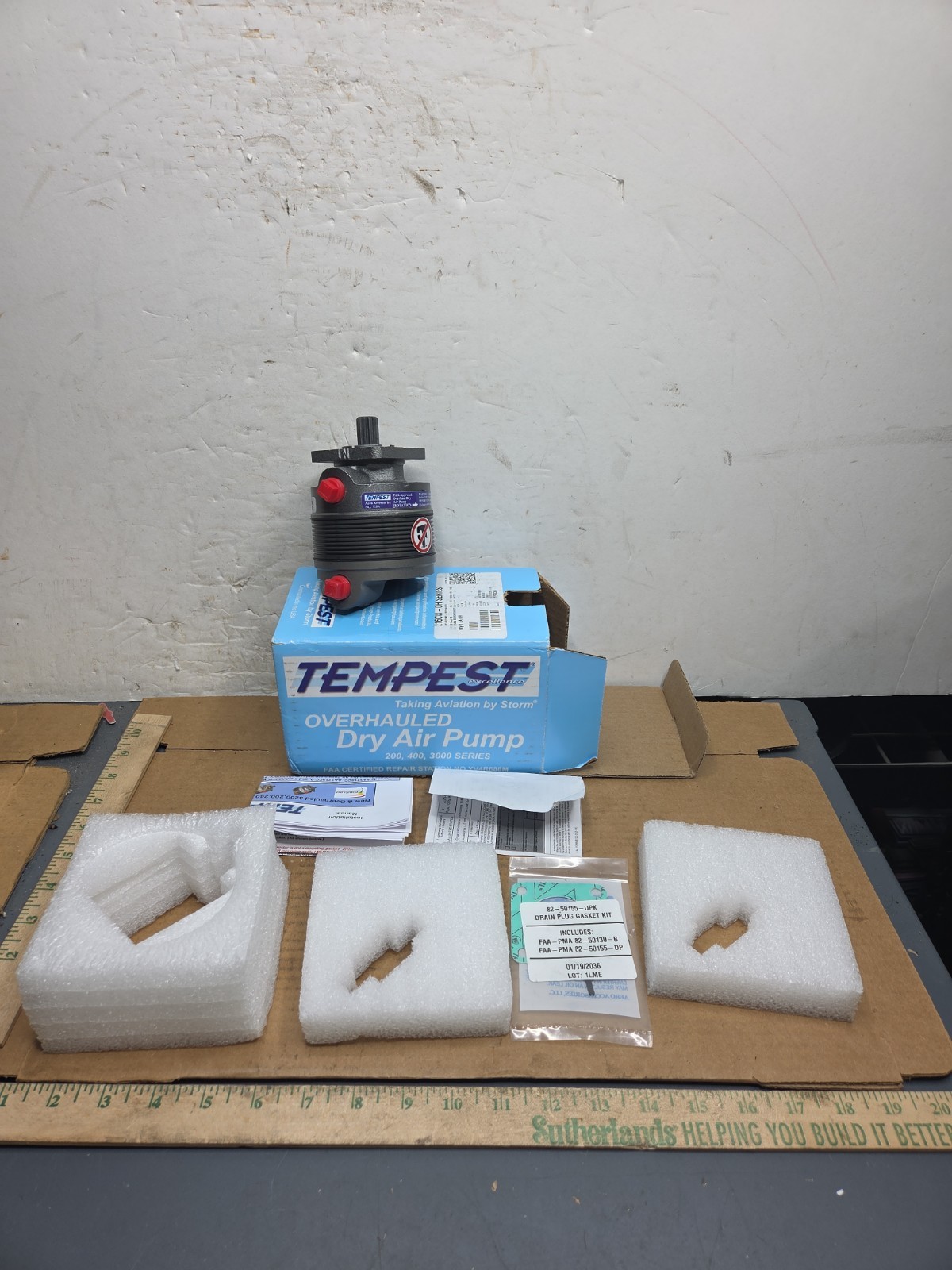 Tempest 216CW Overhauled Vacuum Dry Air Pump