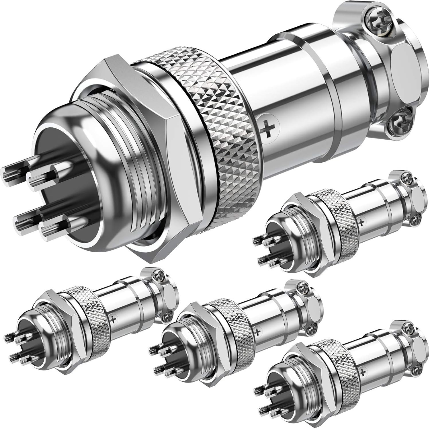 Unbranded GX16 Circular Metal Aviation Connector
