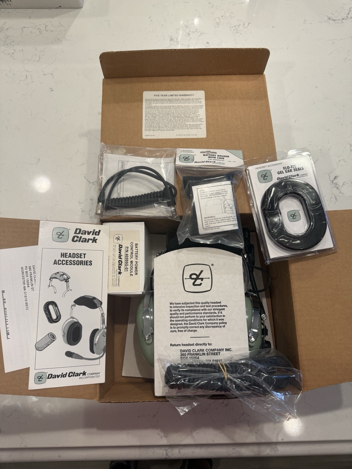 David Clark H10-66XL Electronic Noise Canceling Aviation
