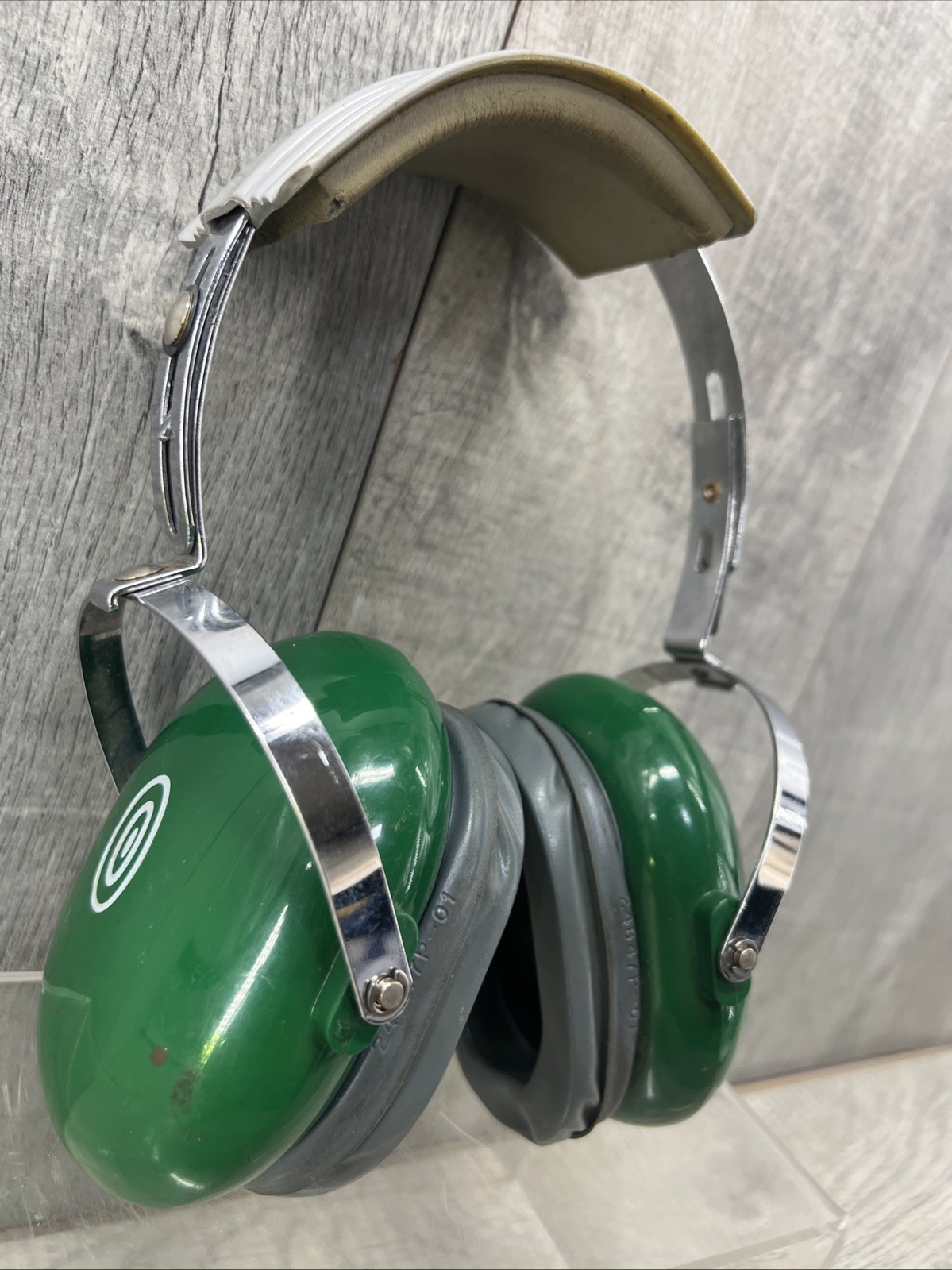 David Clark Vintage Green Straightaway Model 10AS