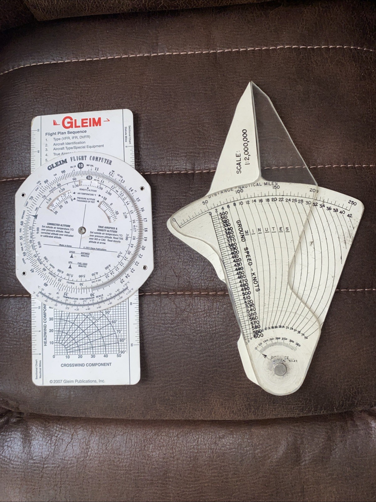 Gleim E6B Aviation Navigation Computing Slide