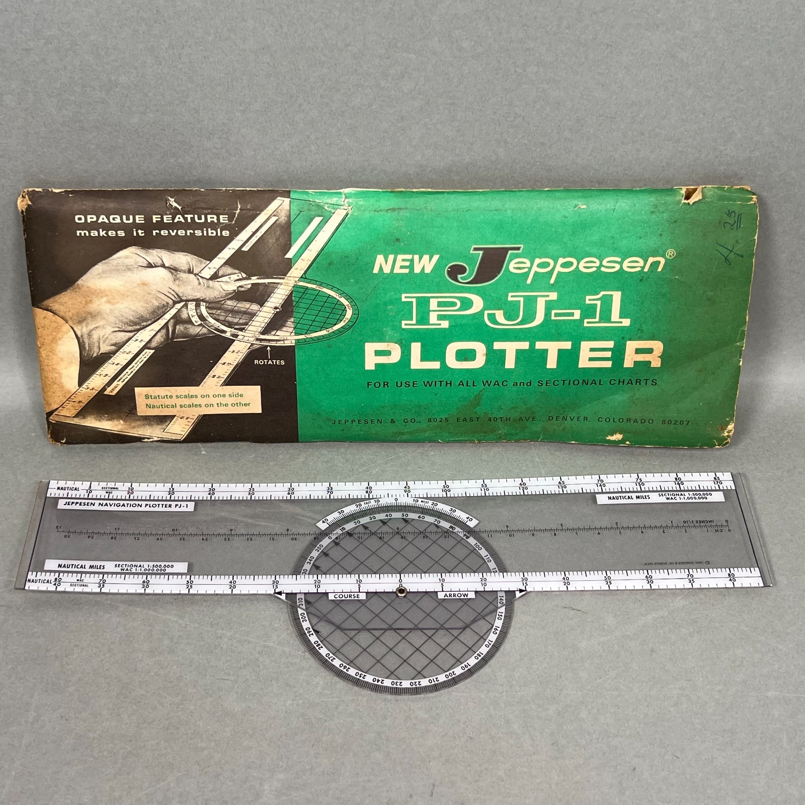Jeppesen Vintage PJ-1 Plotter for WAC
