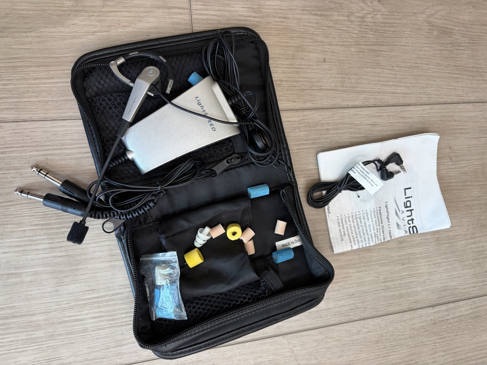 Lightspeed Mach 1 Lightweight Aviation In-Ear Headset