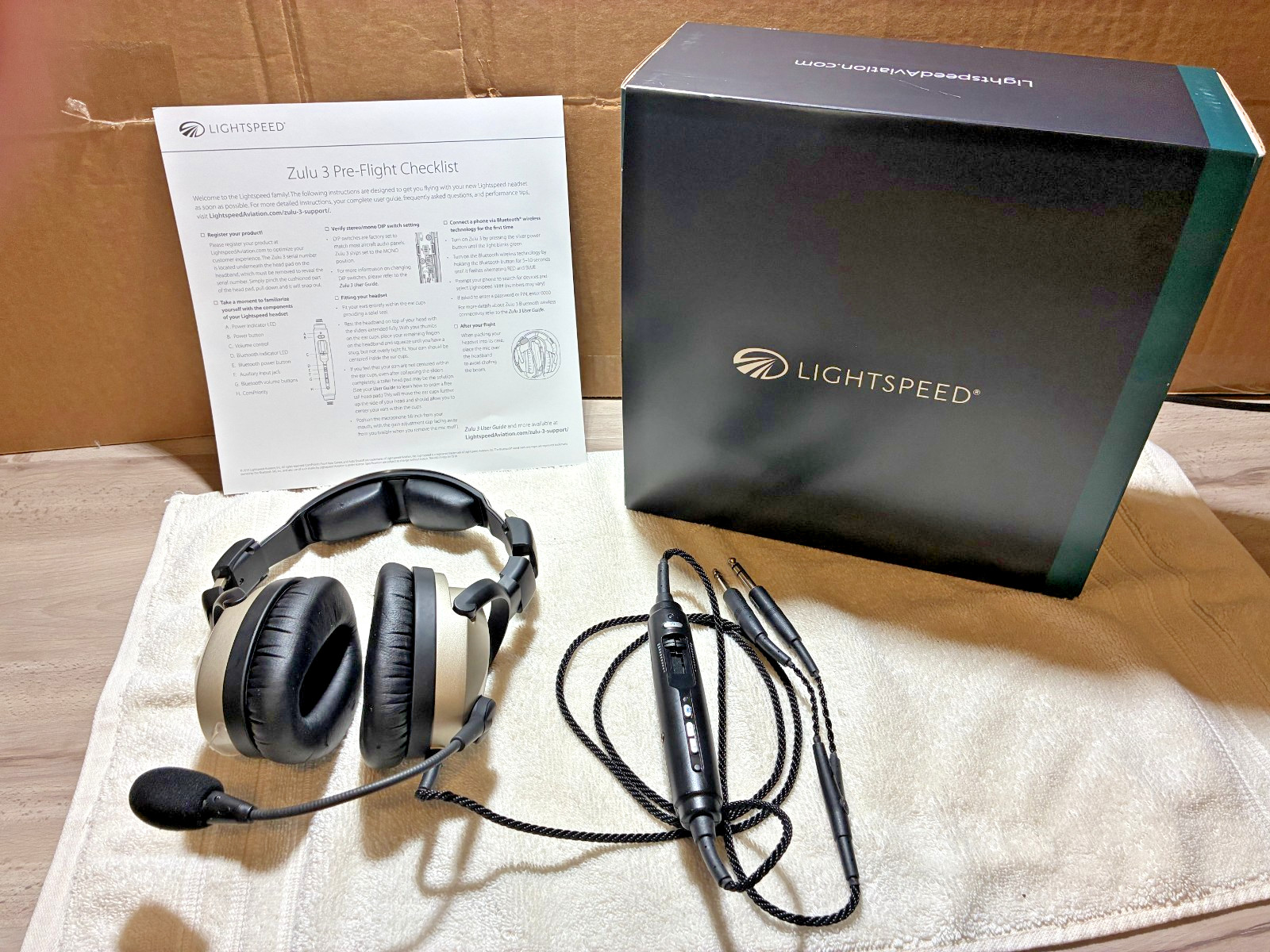 Lightspeed Zulu 3 ANR Aviation Headset