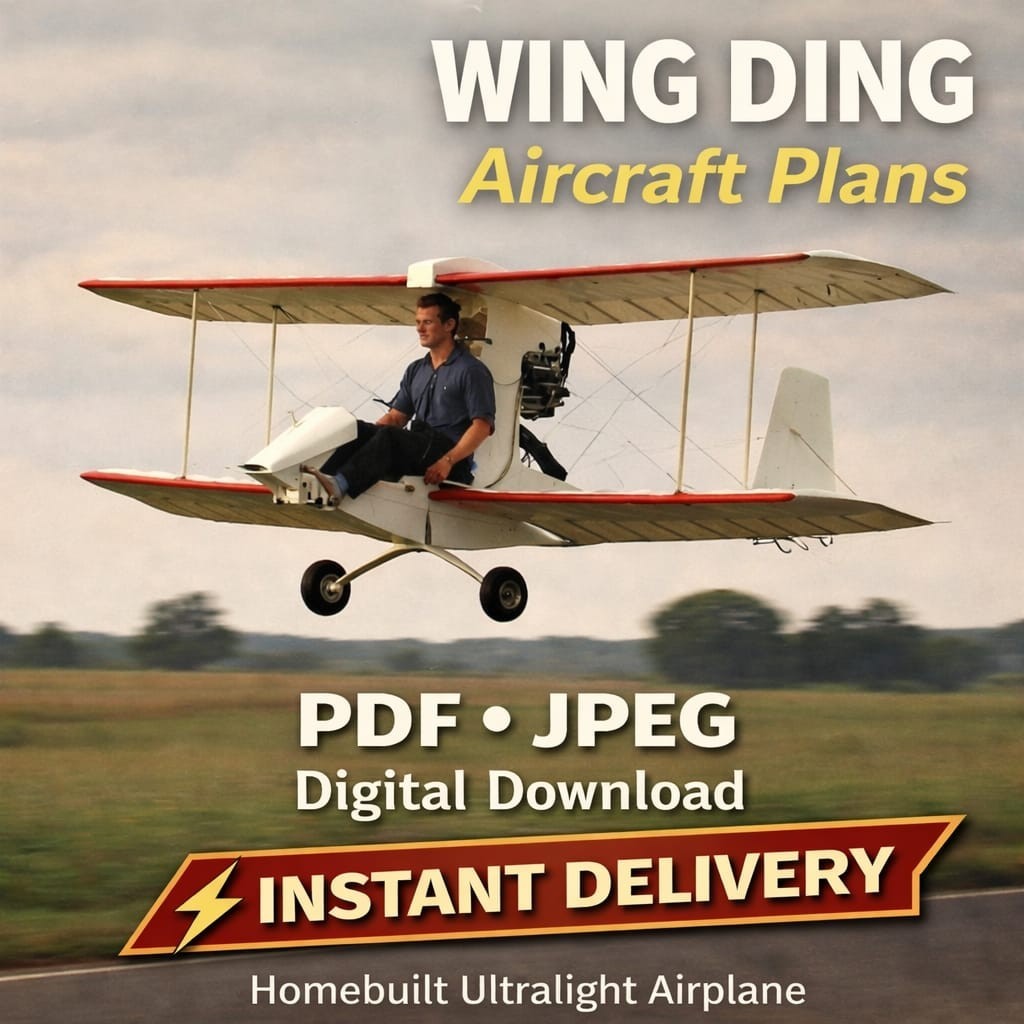 Plans Aircraft–Wing Ding-II–Homebuilt Airplane Drawings,PDF Download,PDF