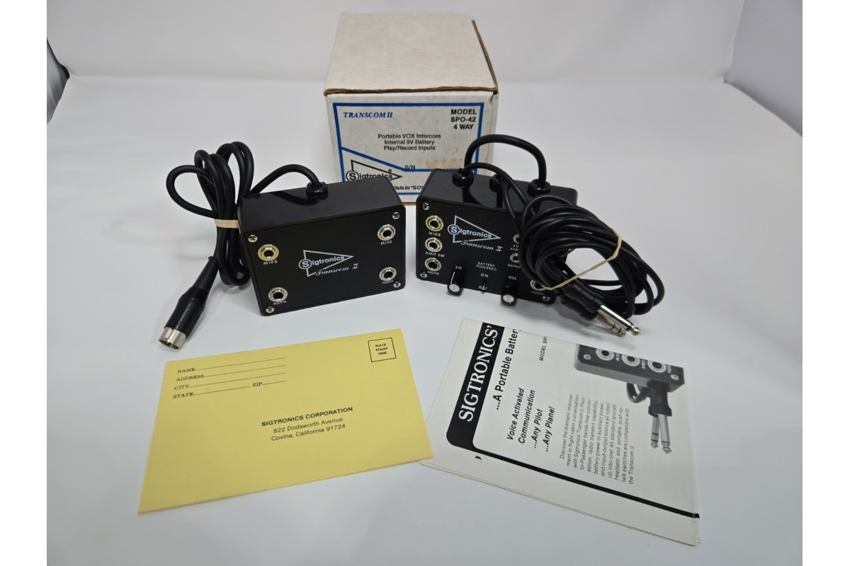 Sigtronics Transcom II Internal Battery Play
