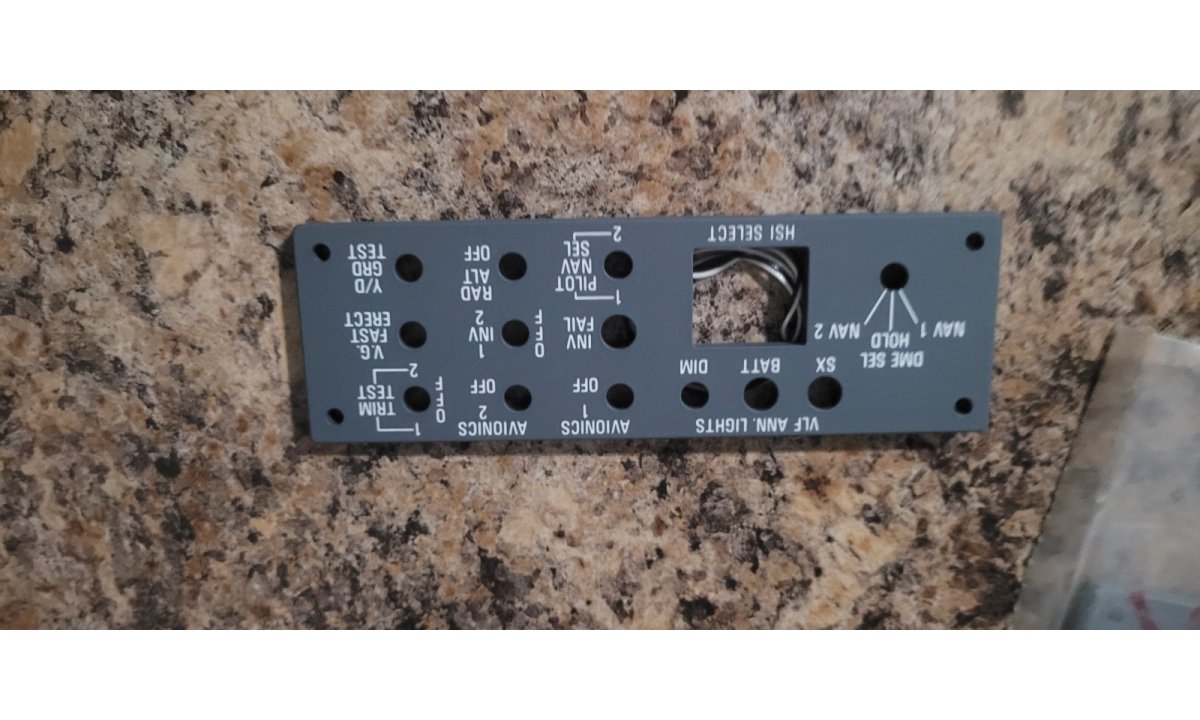 Piper New Illuminated Avionics Controll Panel 583-366