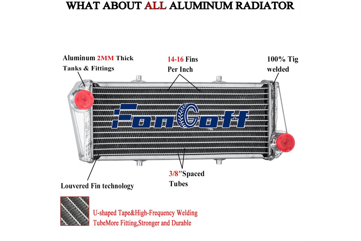 Fongoff Aluminum Radiator for Ultralight Rotax 912i
