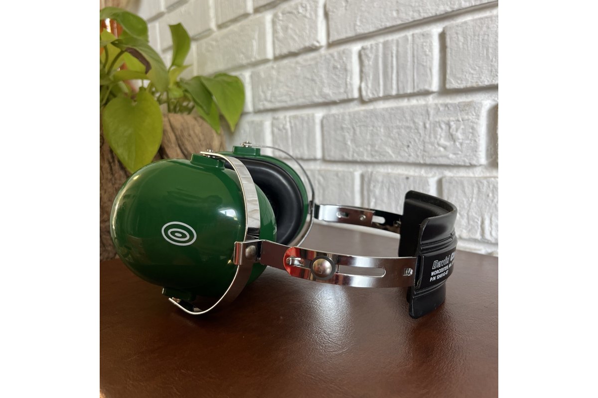 David Clark Vintage Green Straightaway Model 10AS