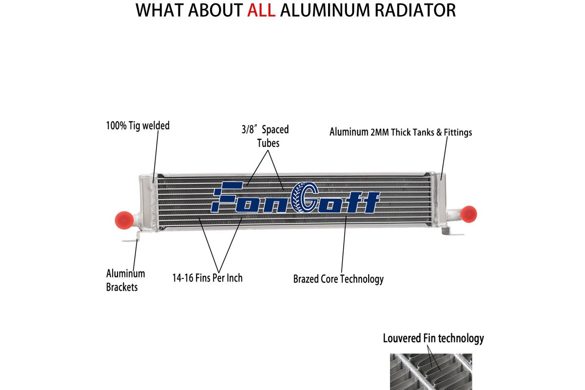 1997 Fongoff 2 Row Aluminum Radiator Fit