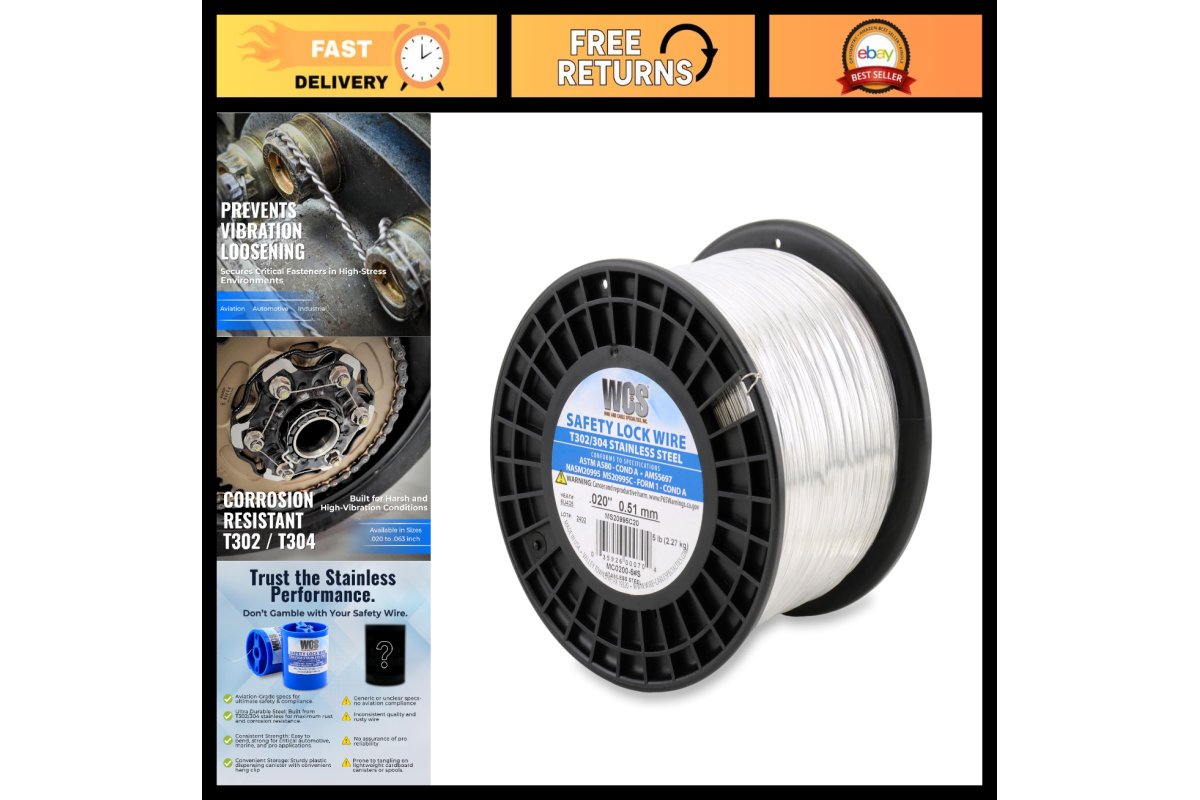 Unbranded Stainless Steel Safety Lock Wire