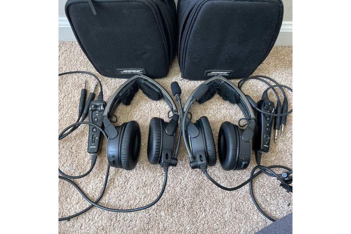 Bose 2x A20 ANR Aviation Headset w