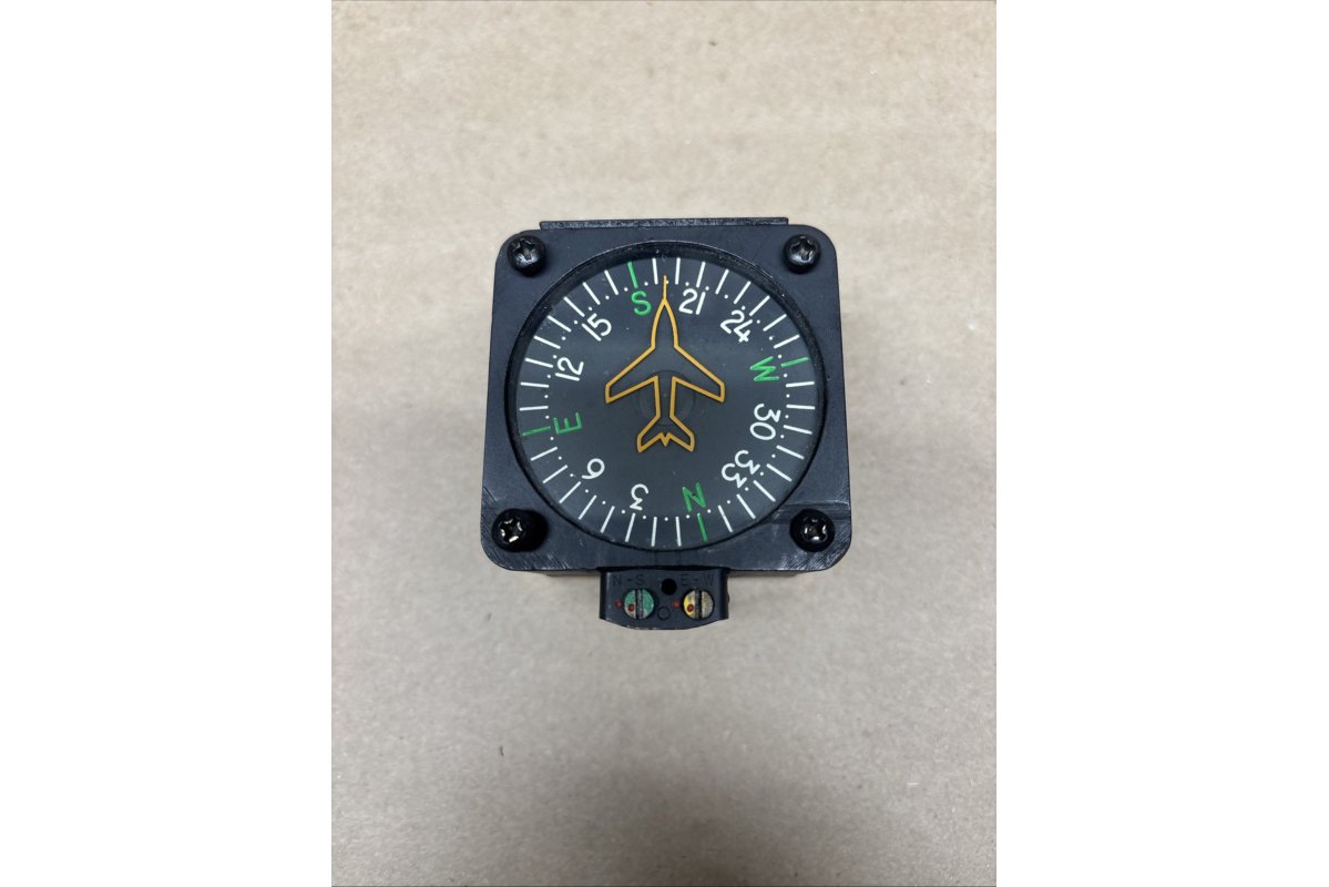 Precision Aviation HI-400 Vertical Card Magnetic Compass (Lighted)