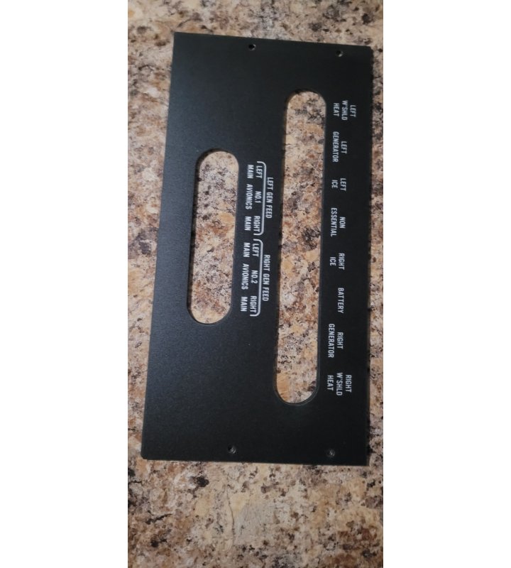 Piper New Aircraft Placard Panel PN#