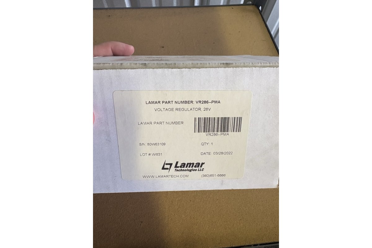 Lamar VR580--PMA Voltage Regulator, 28V