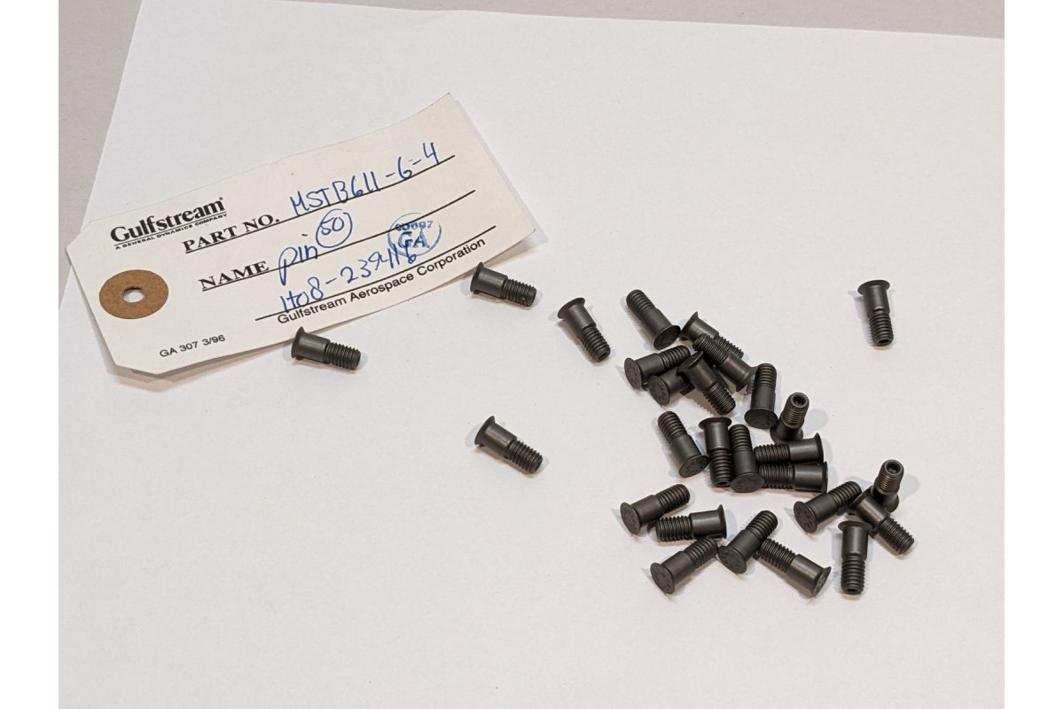 Gulfstream 24x HSTB611-6-4 Aircraft Fastener Pins