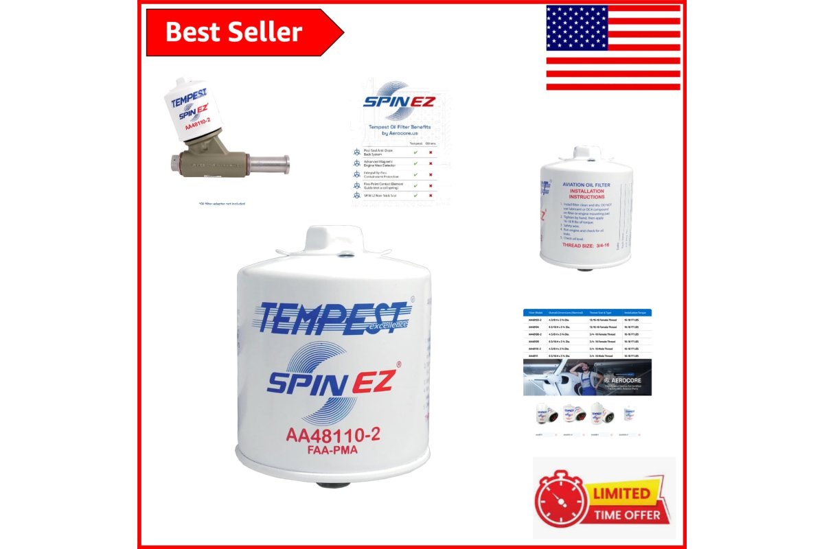 Unbranded AA48110-2 Aviation Spin-On Oil Filter