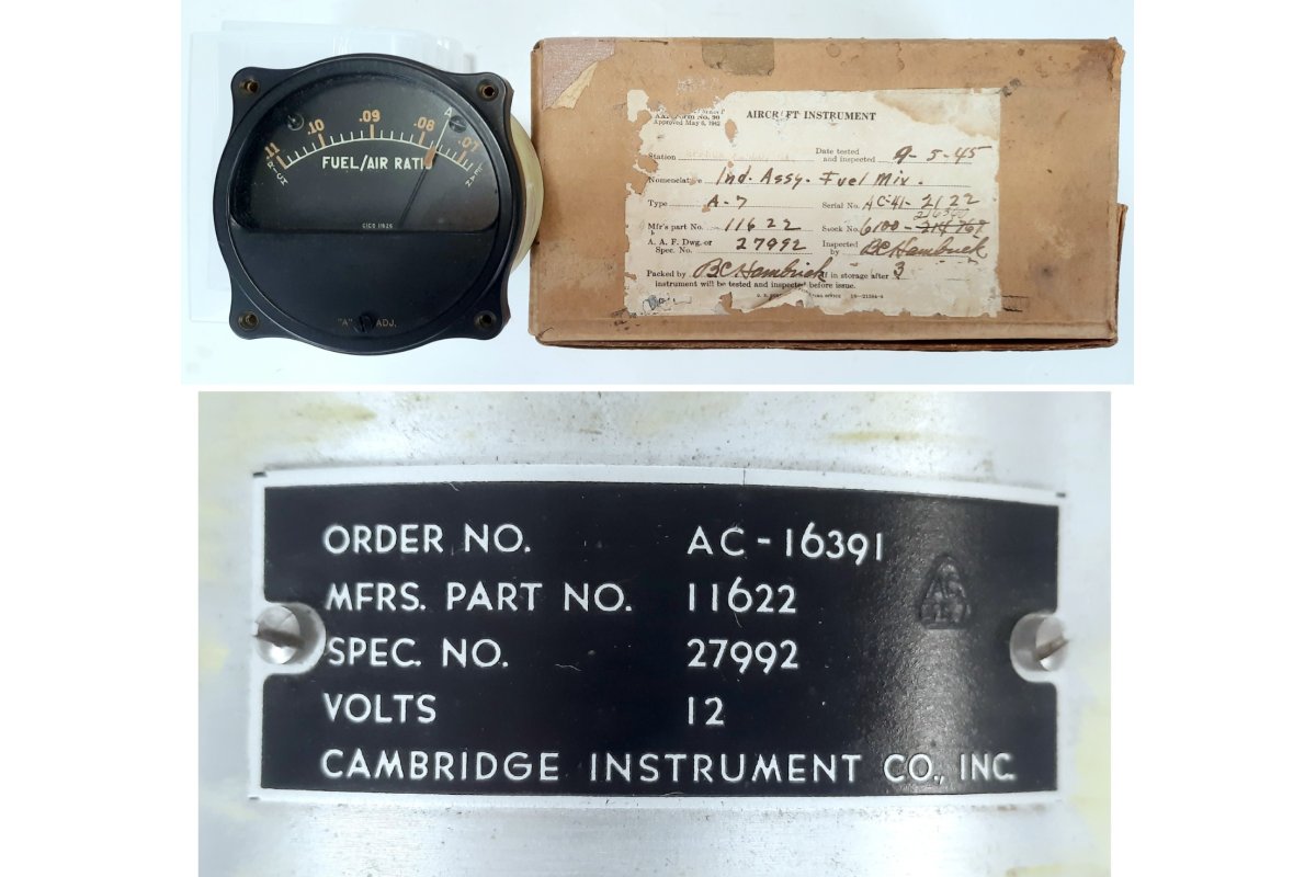 Cambridge Instrument Co. Inc. Cambridge Aircraft Fuel