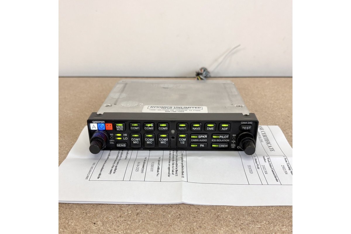 2025 Garmin GMA 340 Audio Panel 011-00401-10