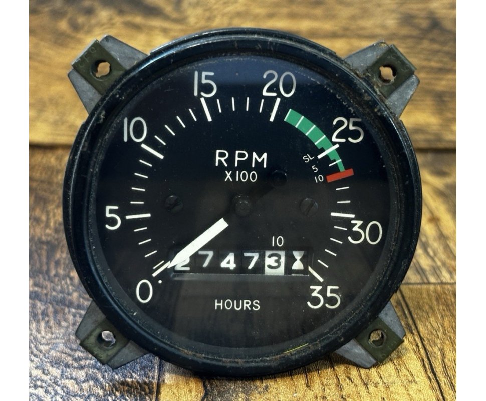 Stewart Warner VINTAGE AIRCRAFT TACHOMETER # 830006