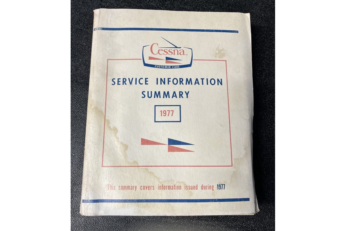 1977 Cessna SERVICE INFORMATION SUMMARY Manual Original