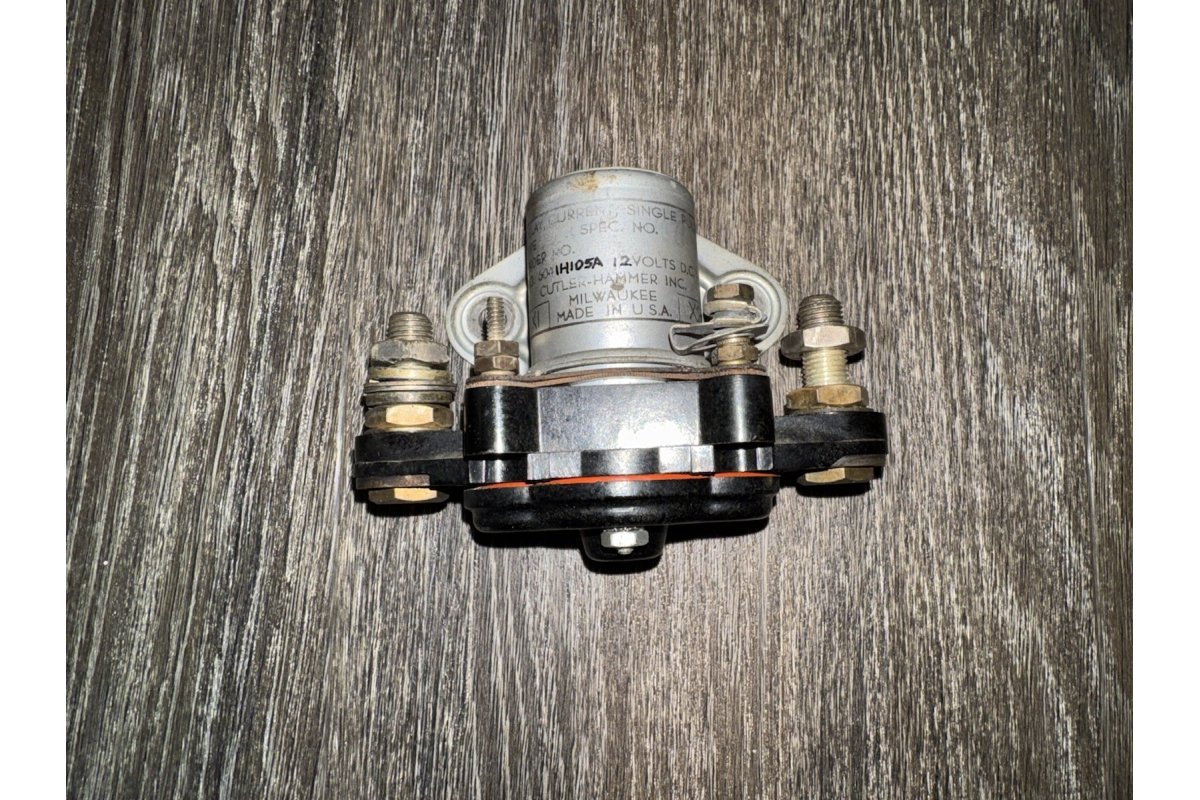 Cutler Hammer Relay Master Solenoid 12V 6041H105A