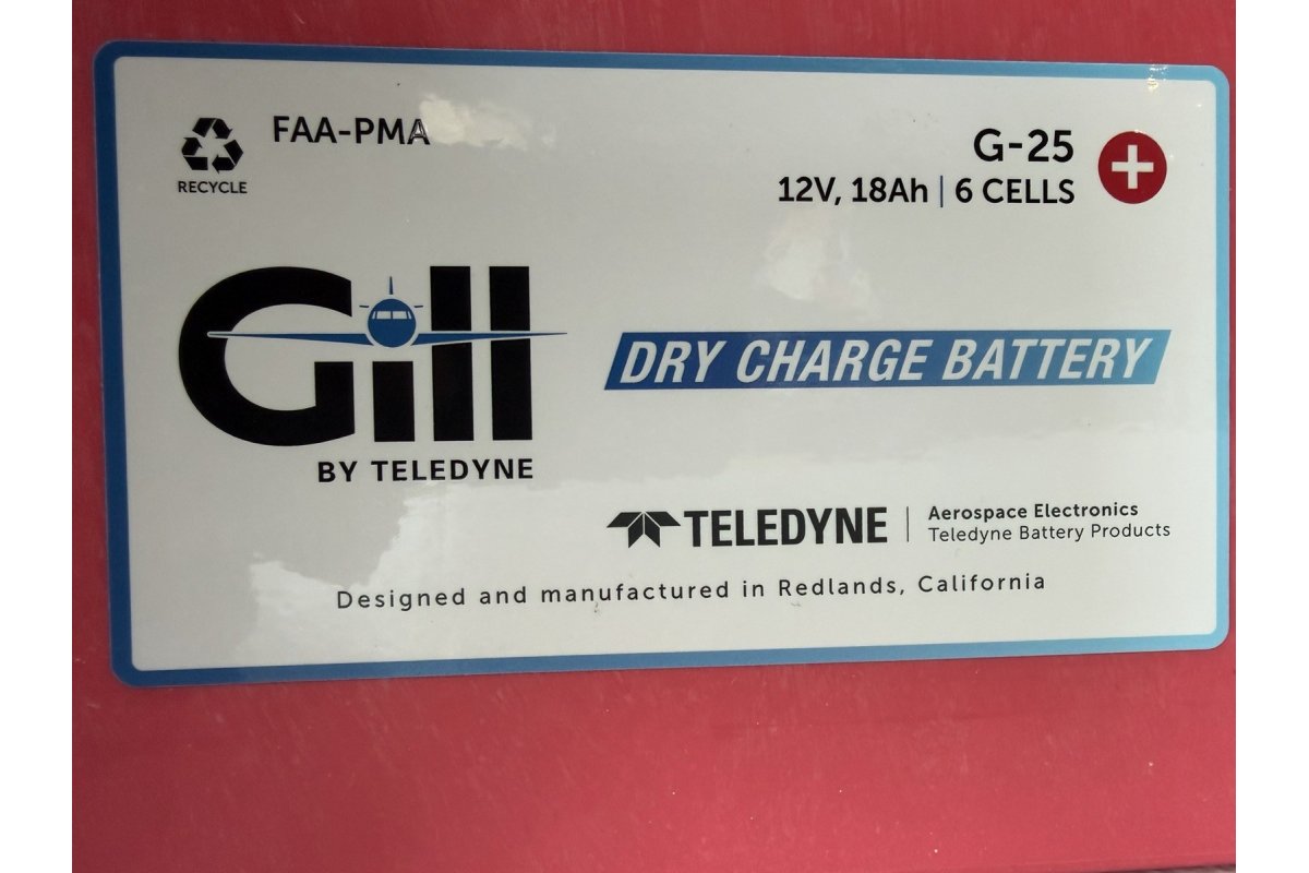 Gill G-25 Aircraft Battery-New